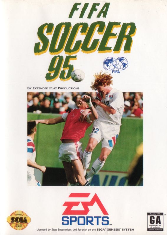 FIFA Soccer 95 box art for Sega Mega Drive